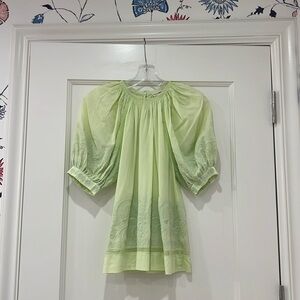 Ulla Johnson Blythe Light Green Blouse
